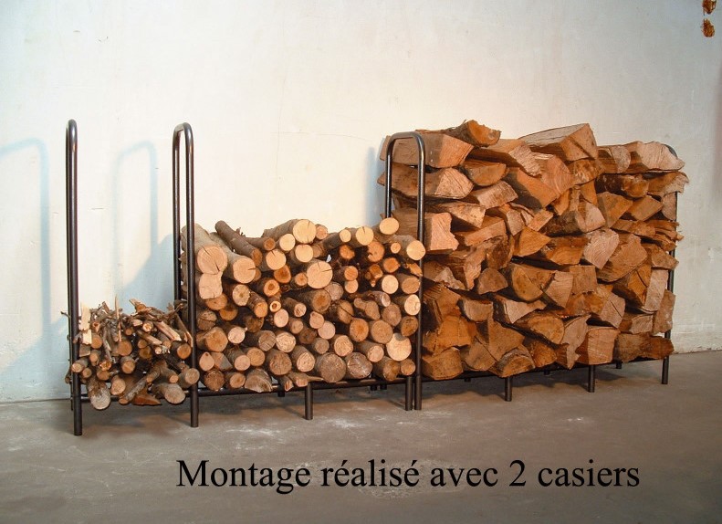 range buches modulable pour stocker bois de chauffage
